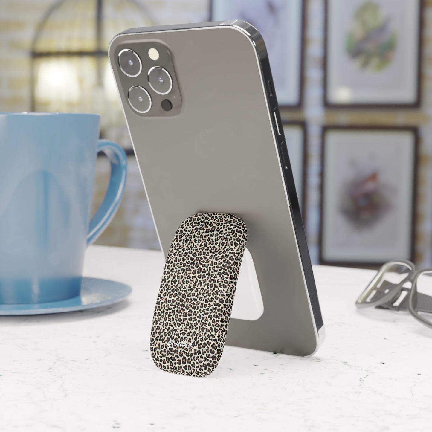 Leopard Phone Click-On Grip