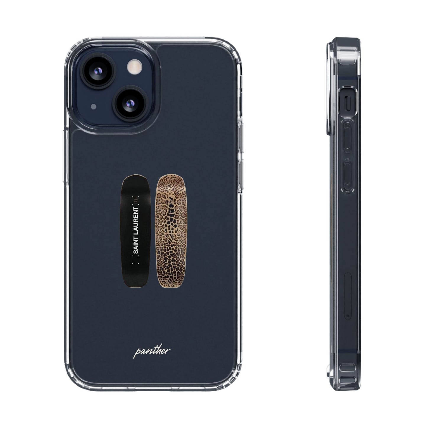 Panther Skateboard Clear Case