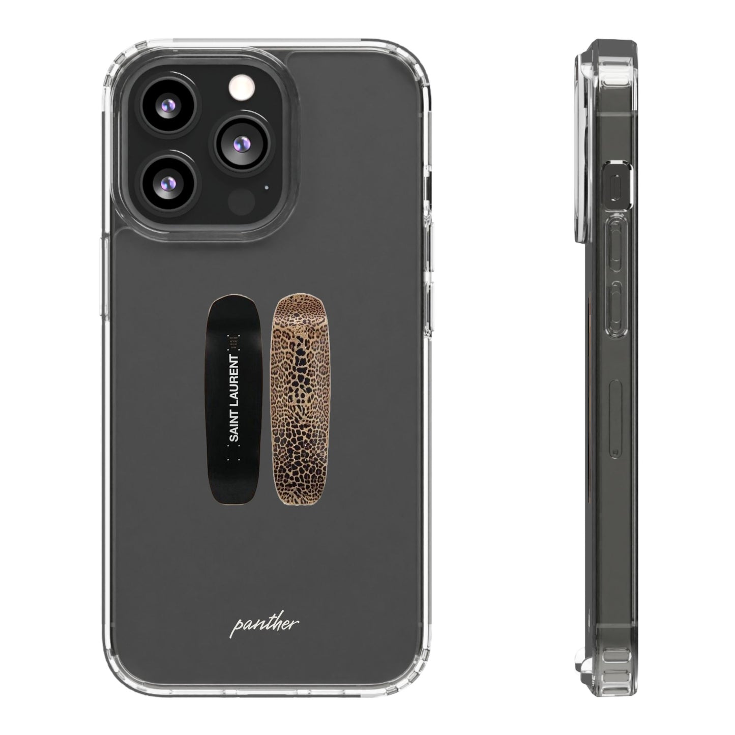 Panther Skateboard Clear Case