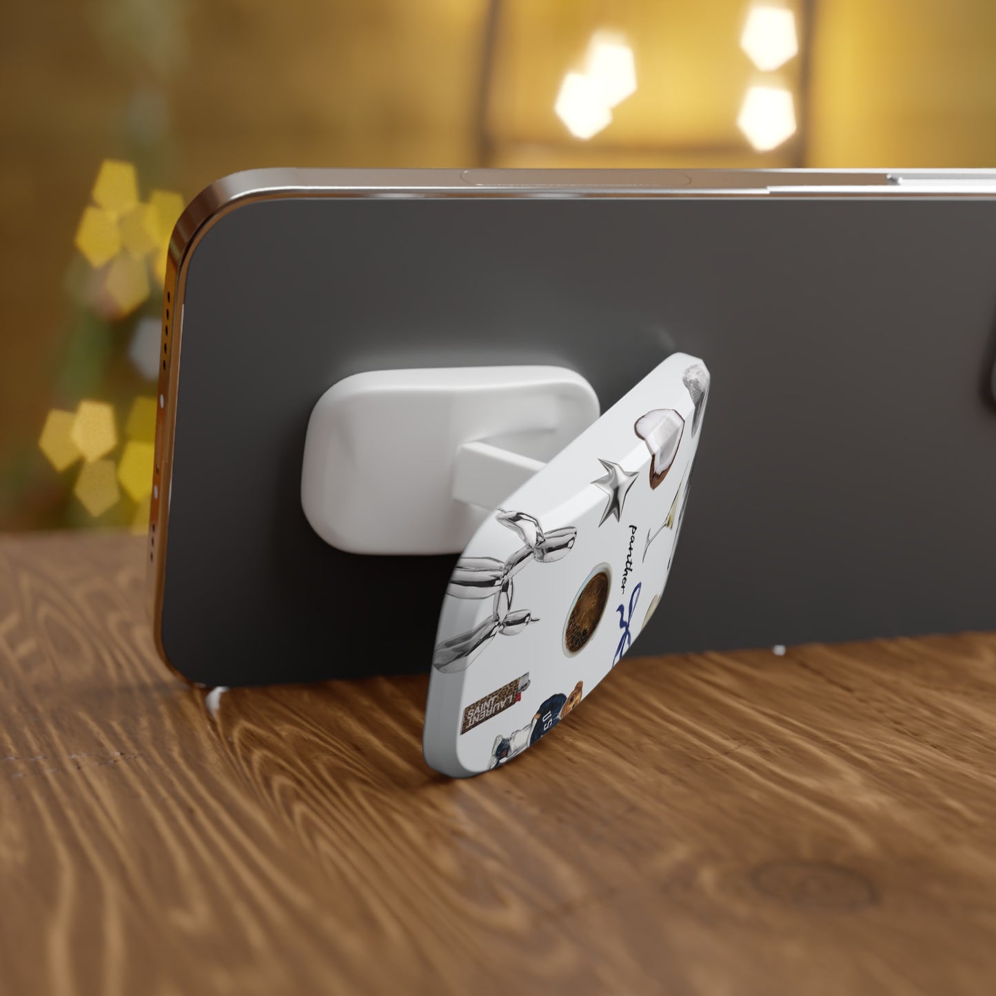 Navy Glam Phone Click-On Grip