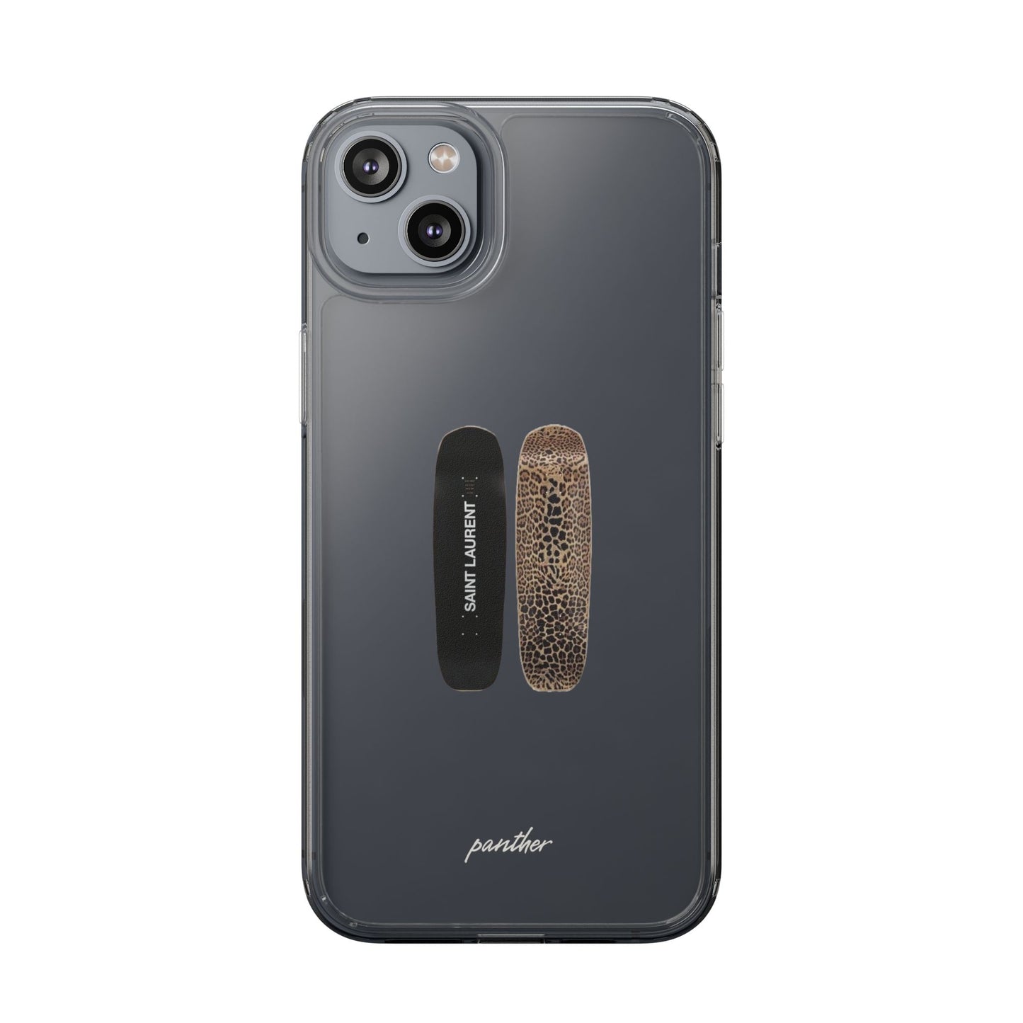 Panther Skateboard Clear Case