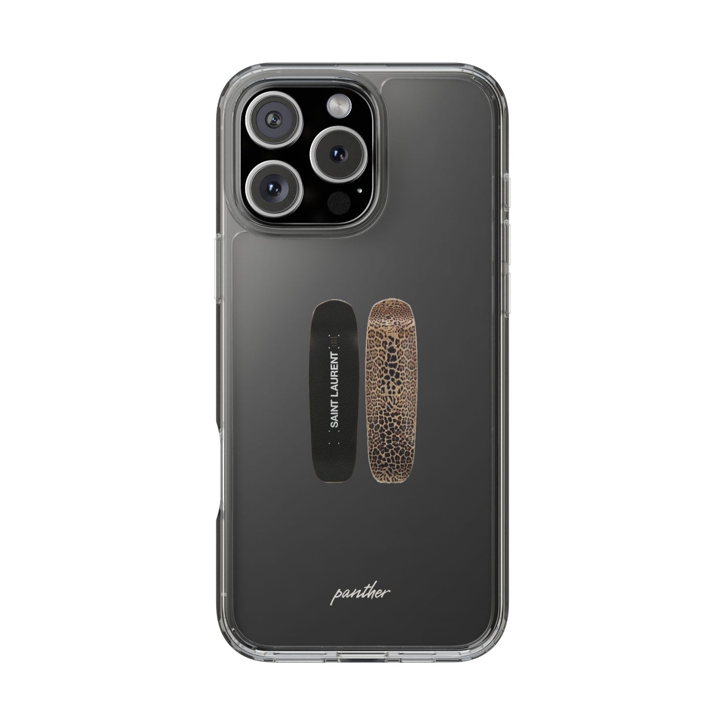 Panther Skateboard Clear Case
