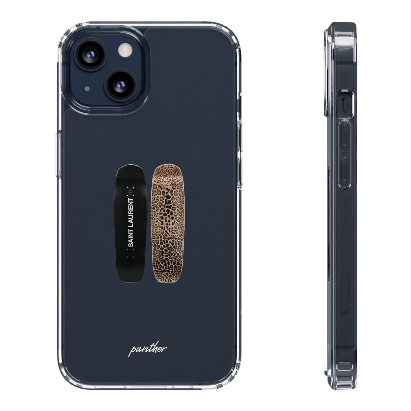 Panther Skateboard Clear Case