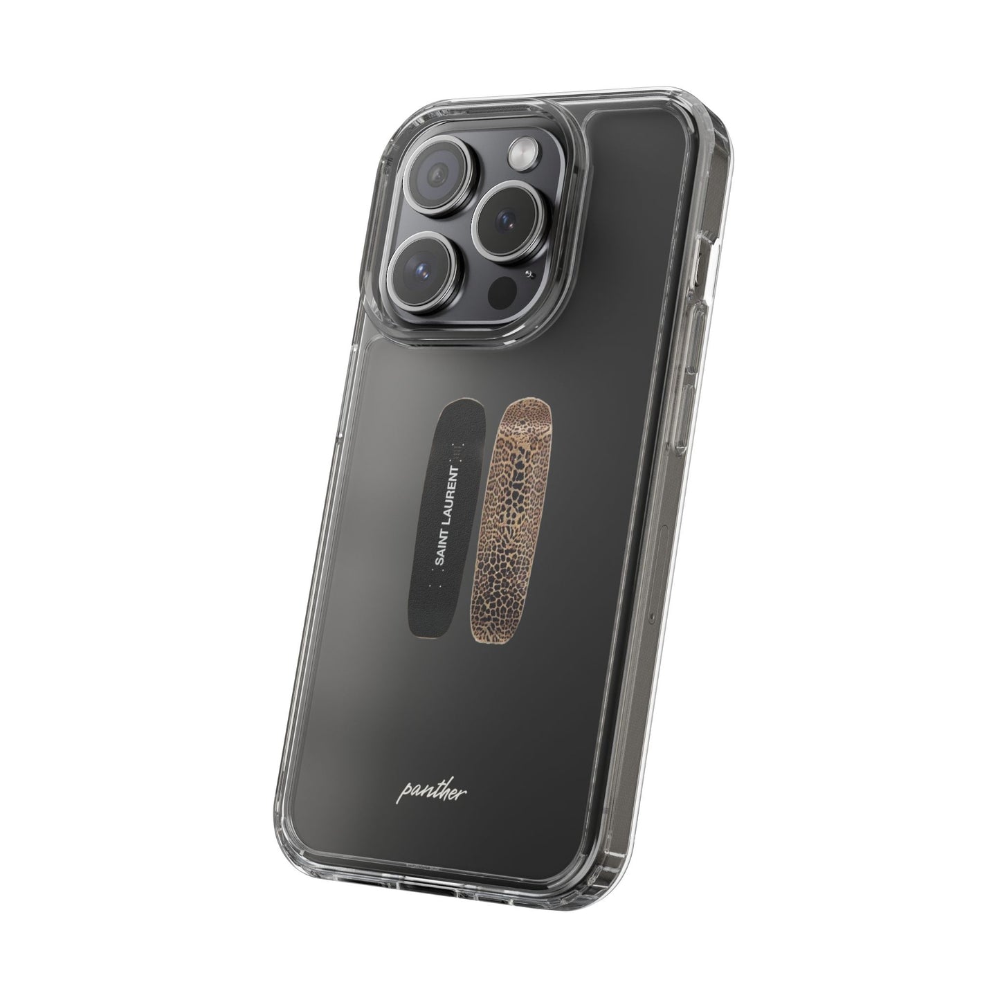 Panther Skateboard Clear Case