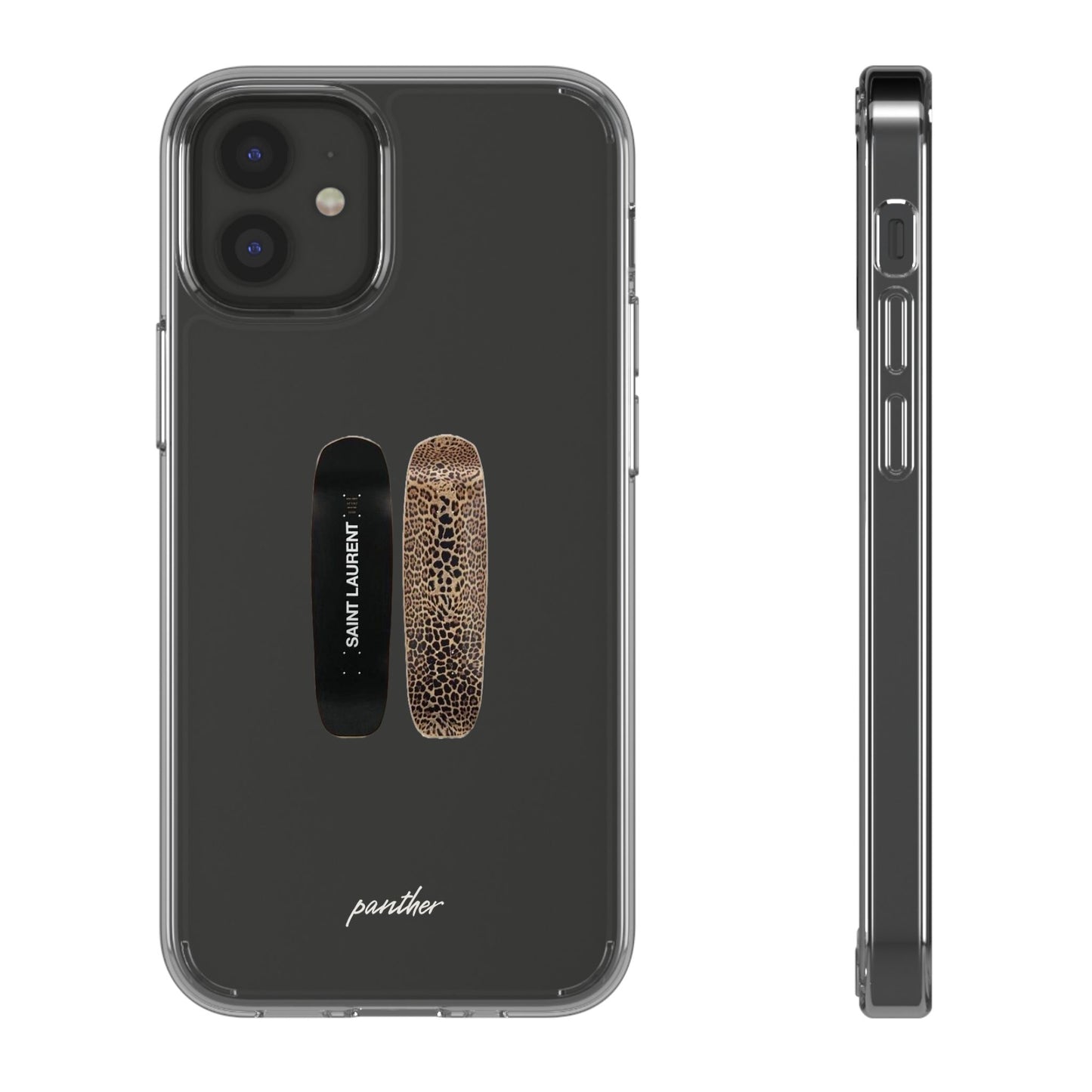 Panther Skateboard Clear Case