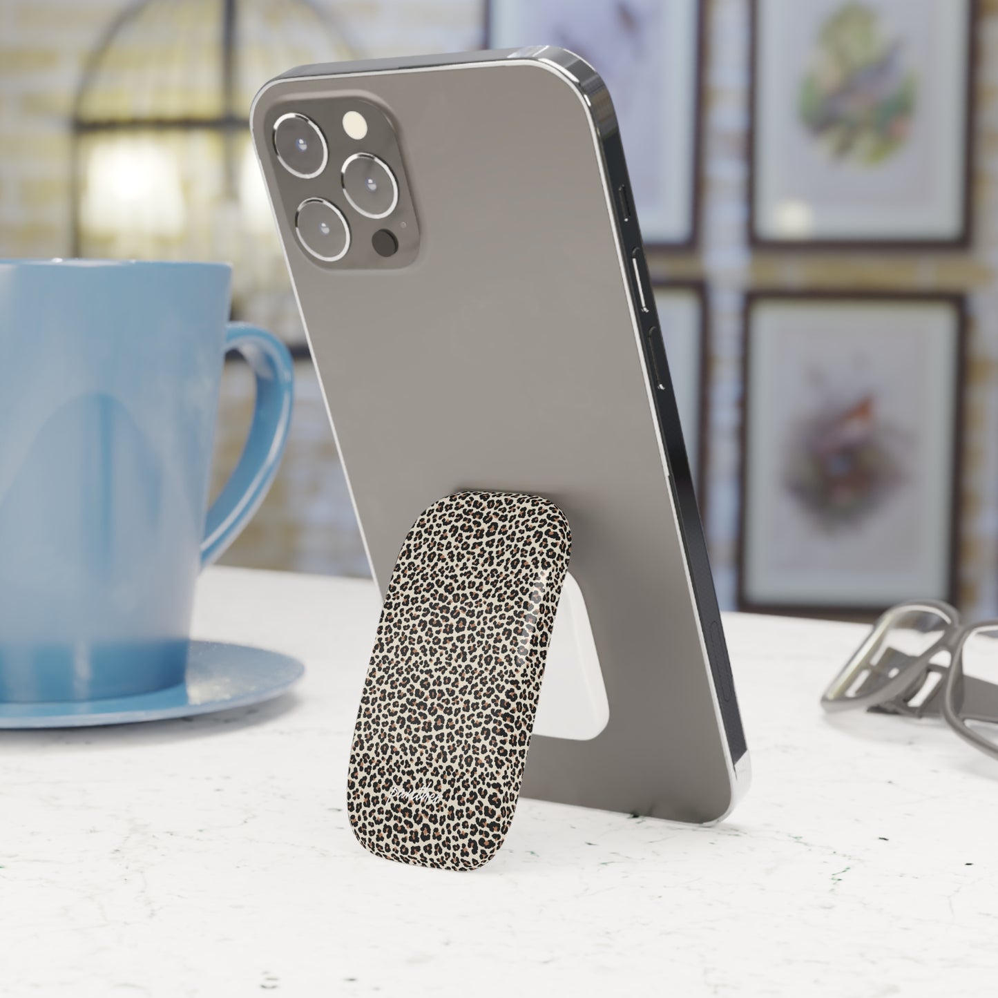 Leopard Phone Click-On Grip