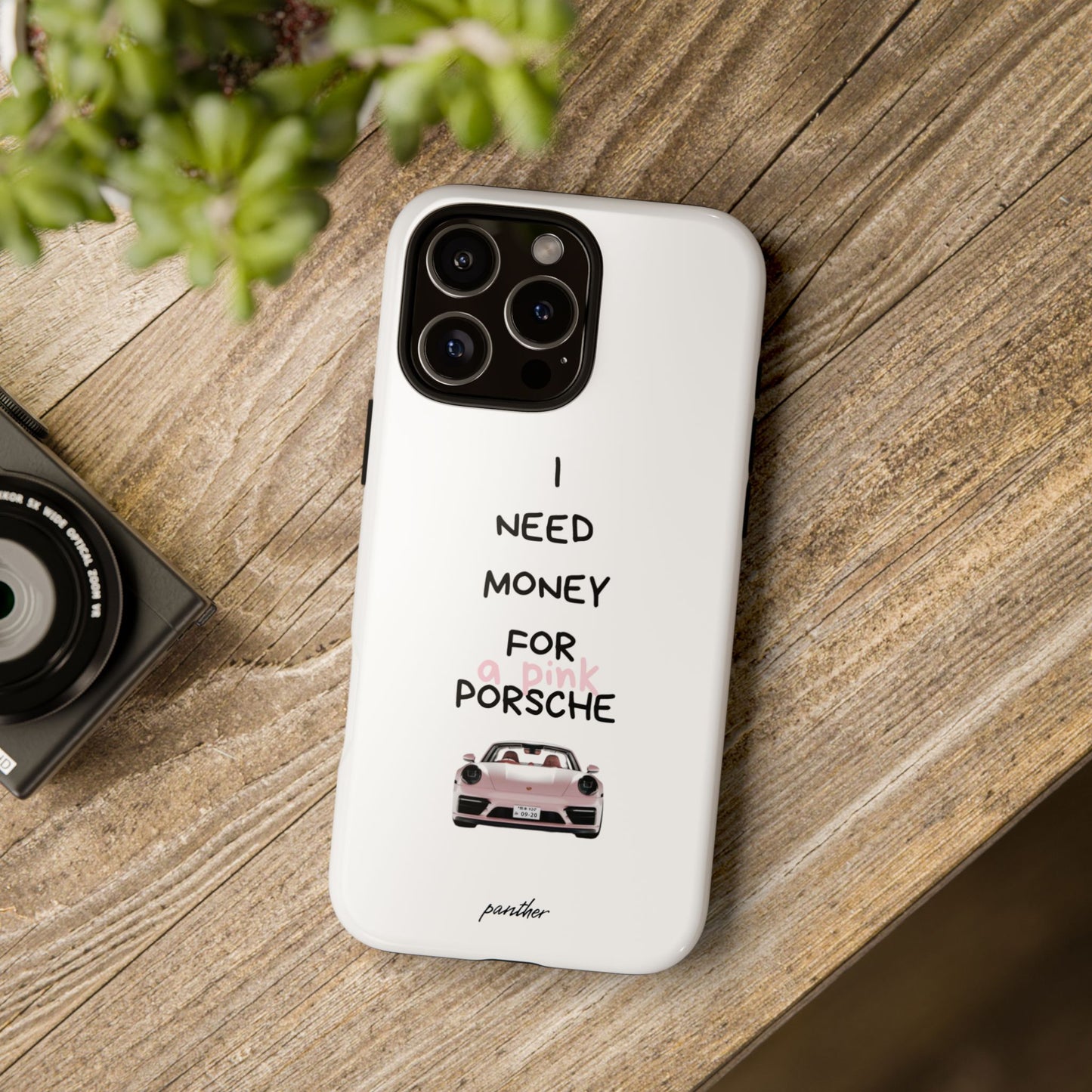 I Need Money For A Pink Porsche (White)