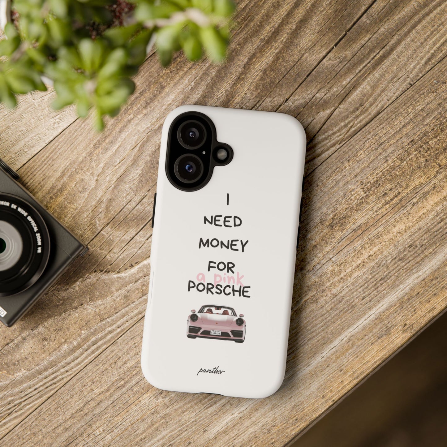 I Need Money For A Pink Porsche (White)