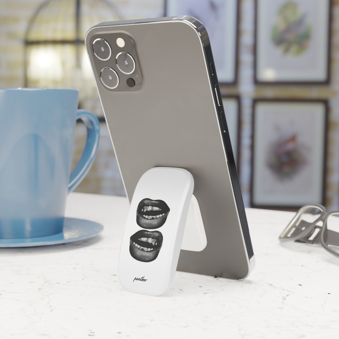 Glam Grin Phone Click-On Grip
