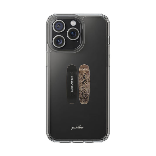 Panther Skateboard Clear Case