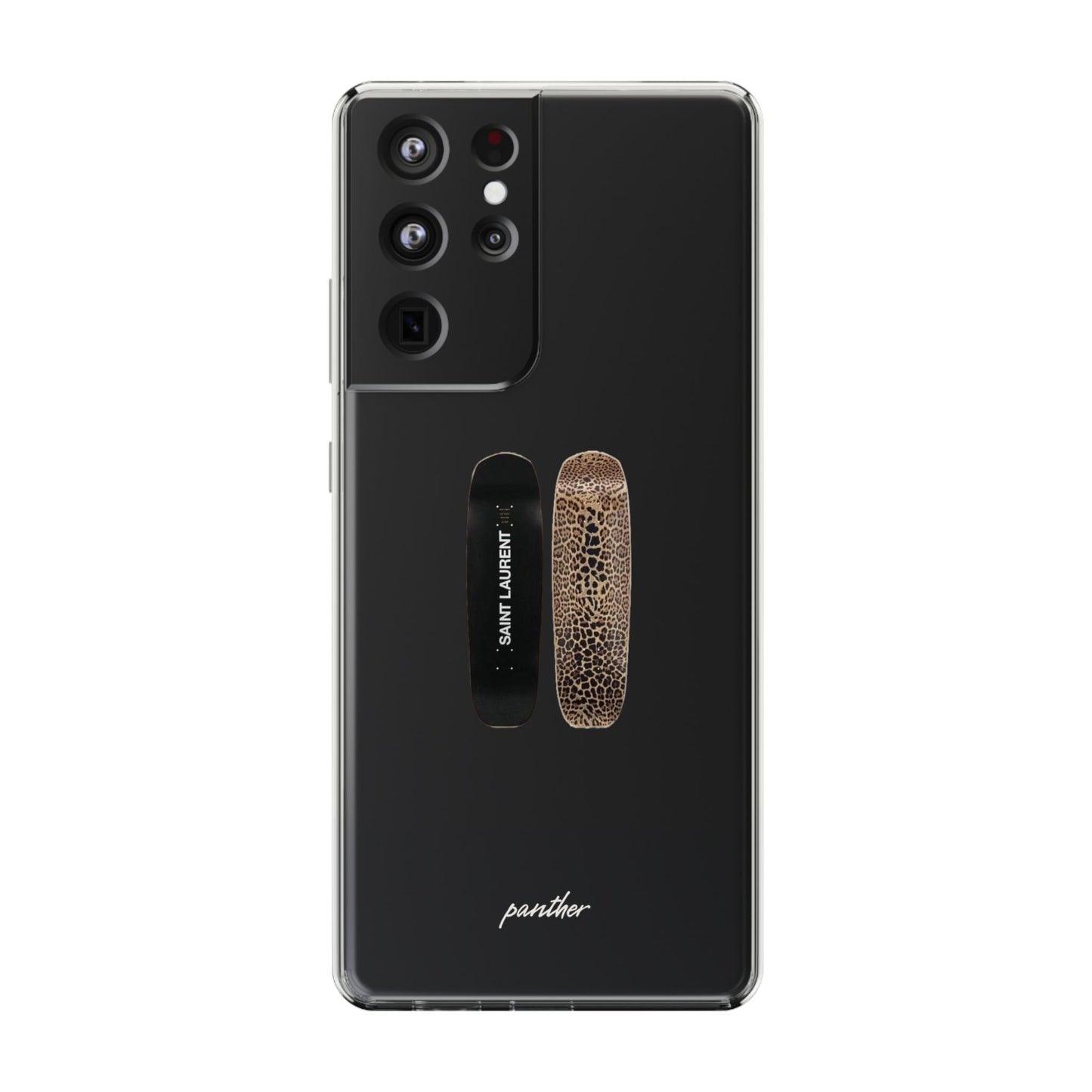 Panther Skateboard Clear Case