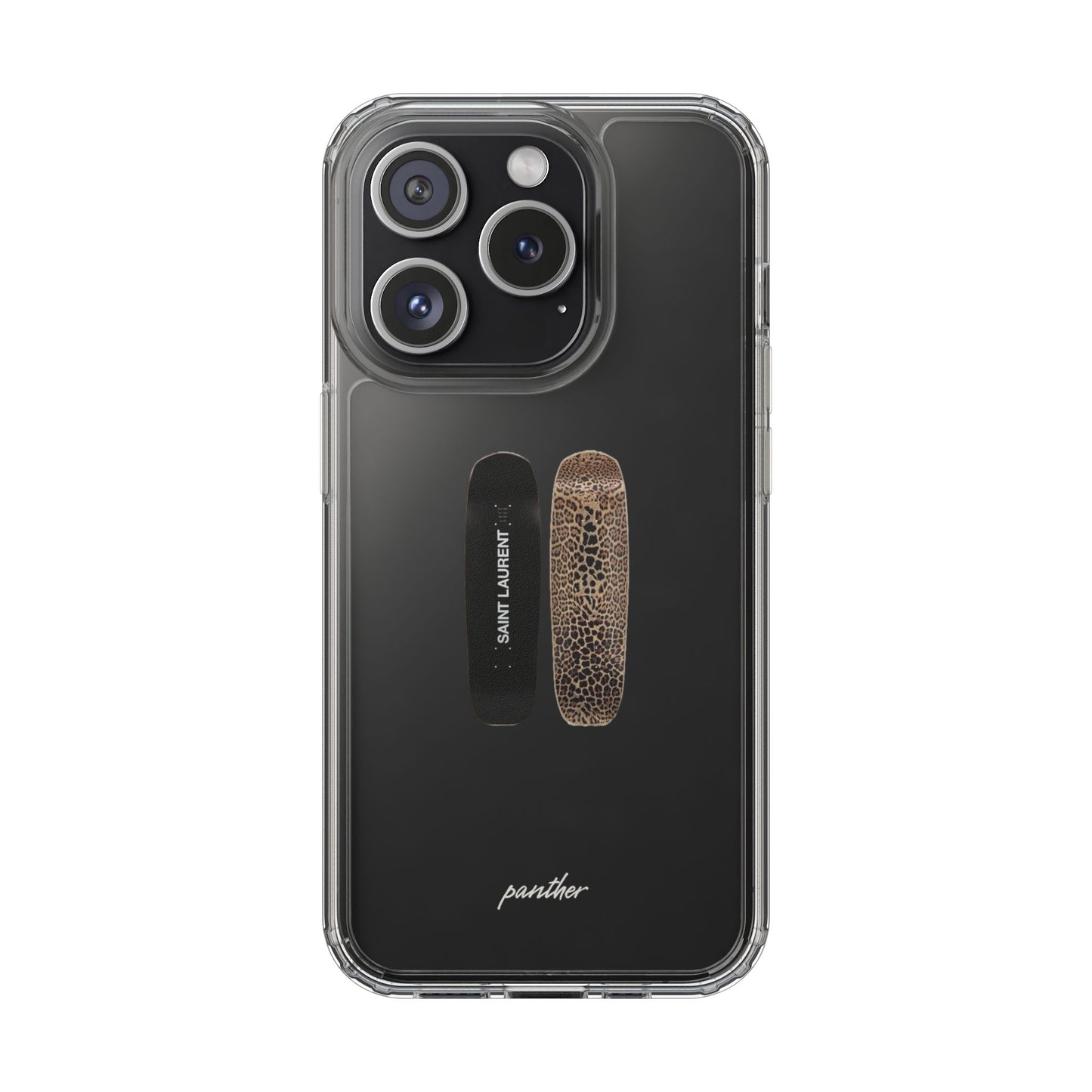 Panther Skateboard Clear Case