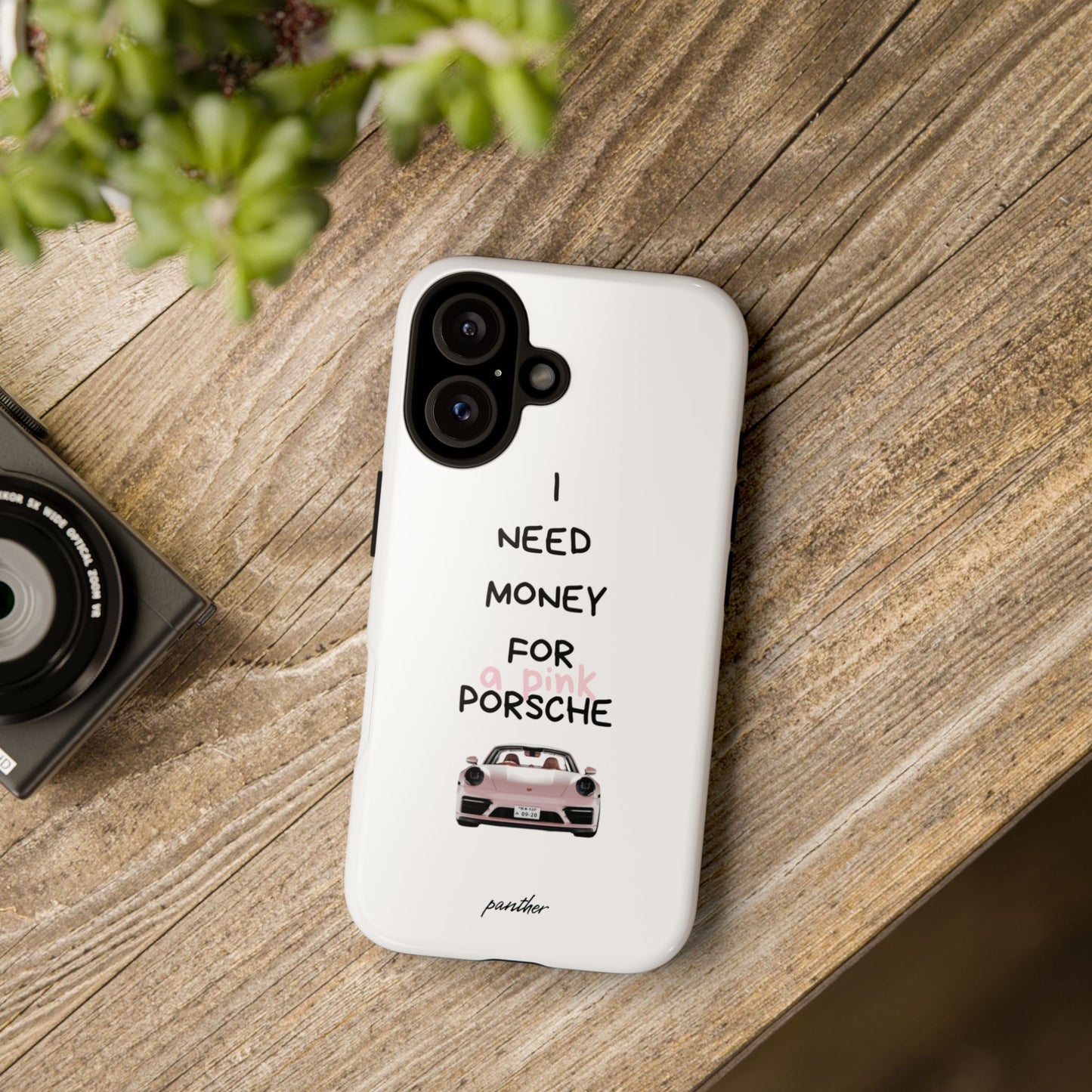 I Need Money For A Pink Porsche (White)