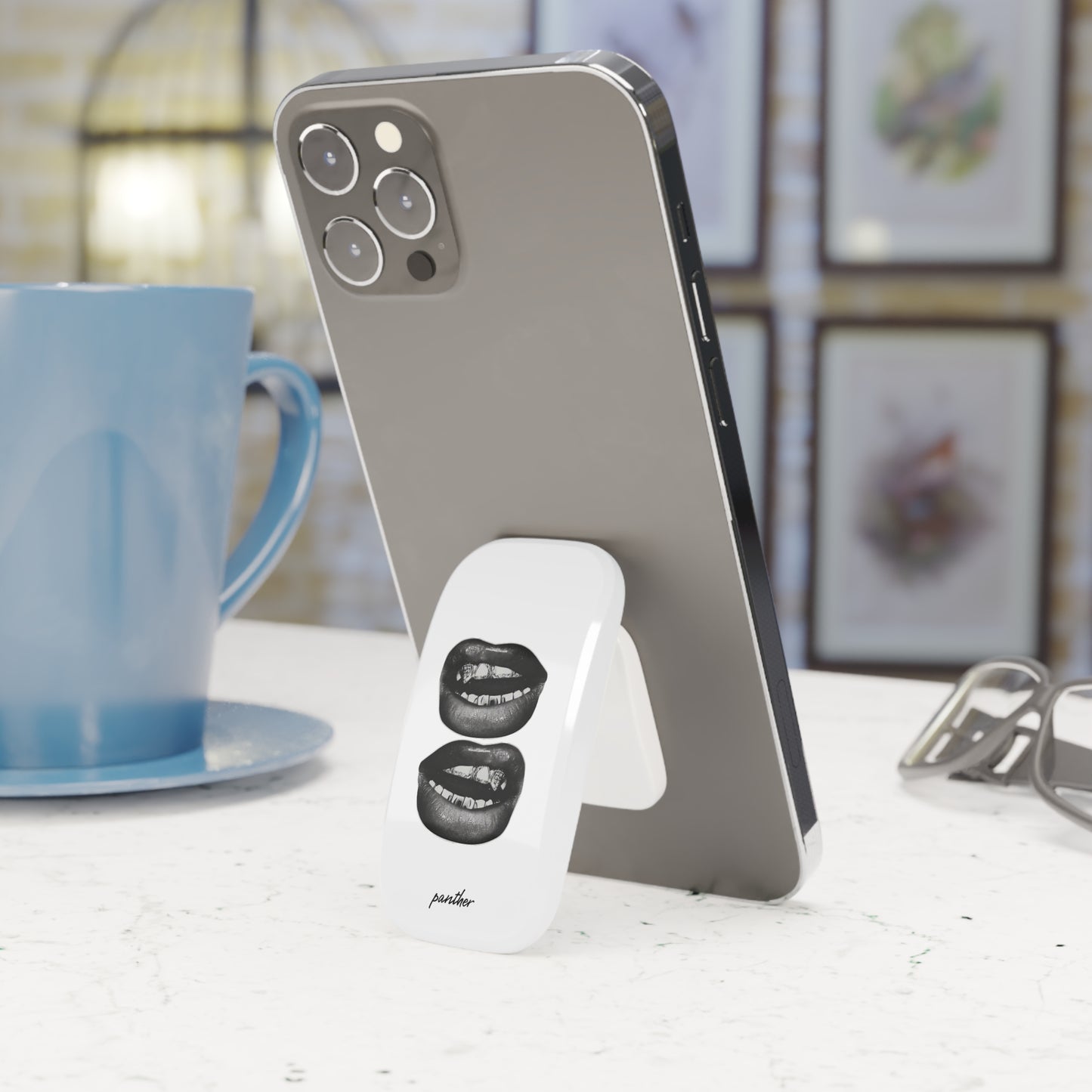 Glam Grin Phone Click-On Grip