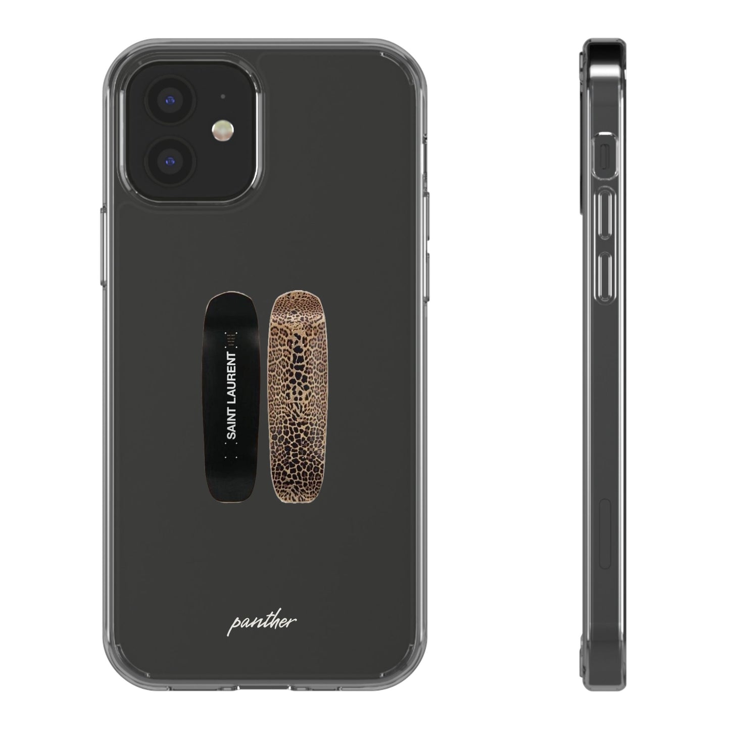 Panther Skateboard Clear Case