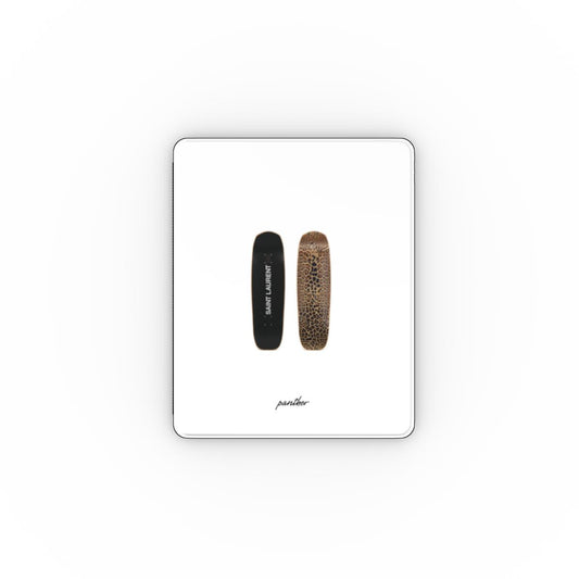 Panther Skateboards (White) Apple iPad Case