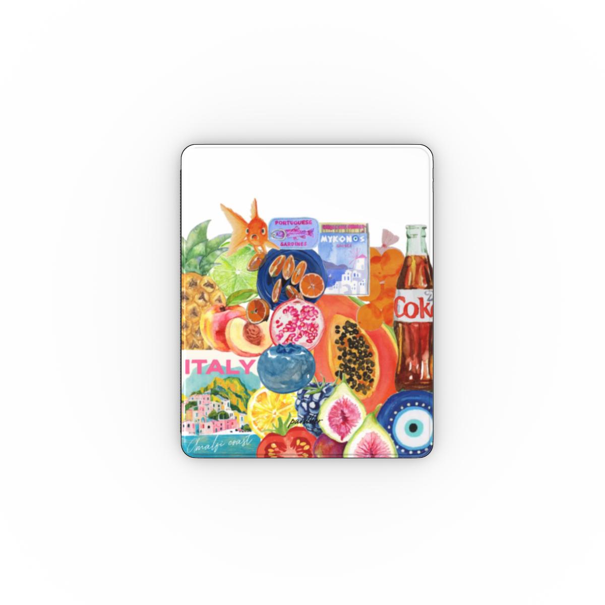 Mediterranean Fruit Bowl Apple iPad Case