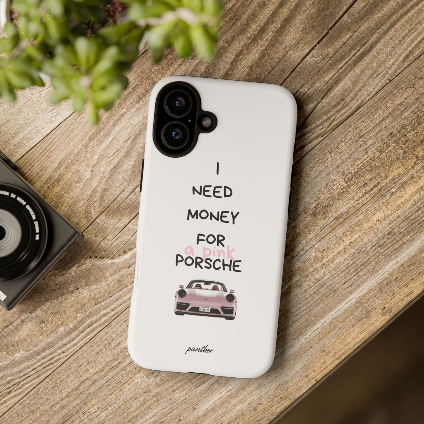 I Need Money For A Pink Porsche (White)
