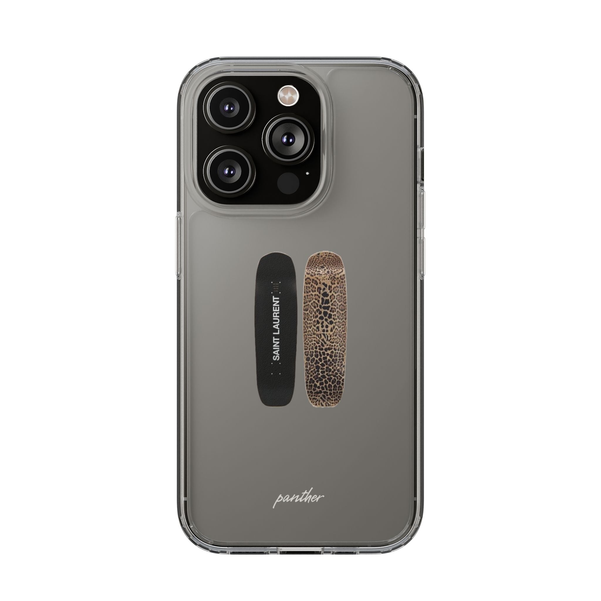 Panther Skateboard Clear Case