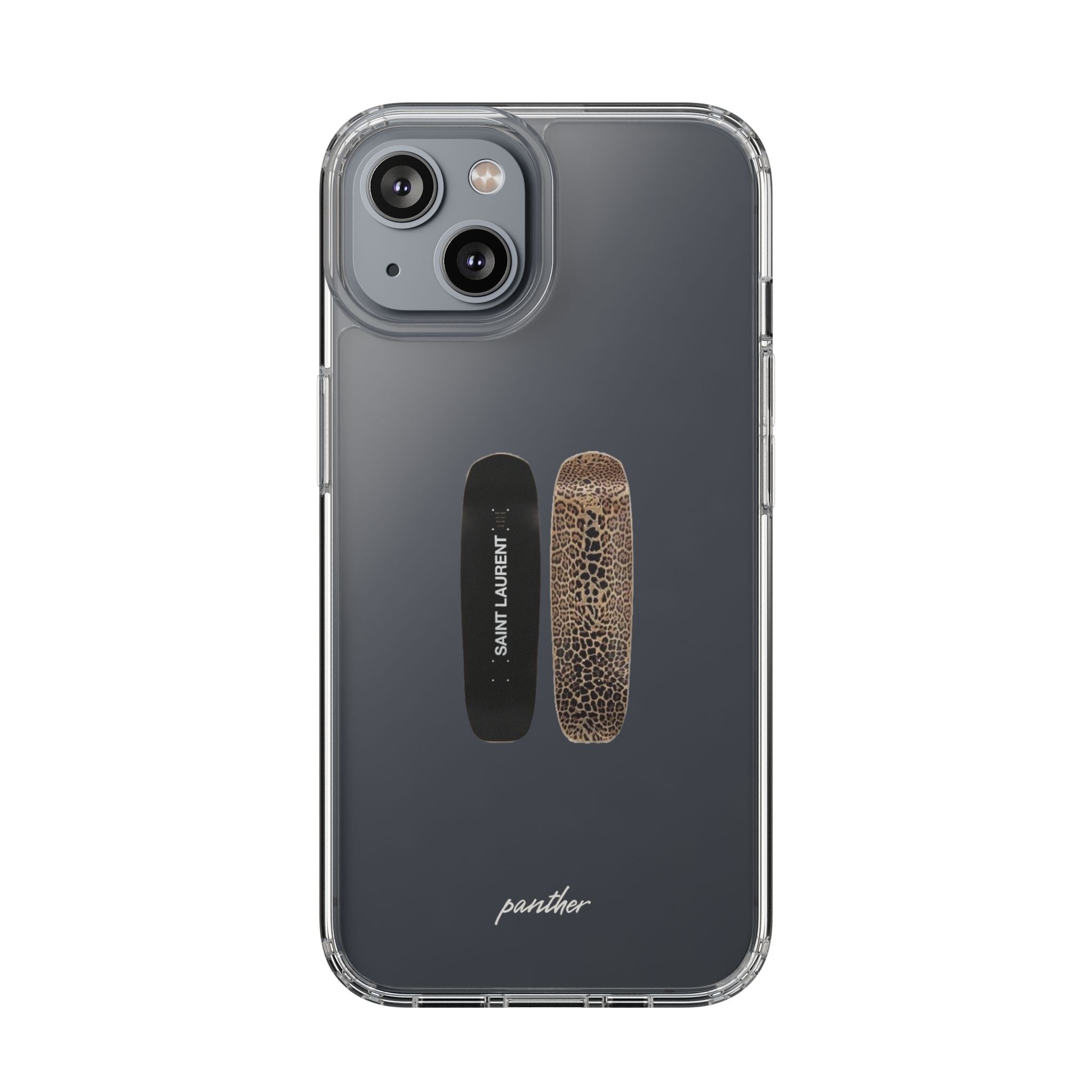 Panther Skateboard Clear Case