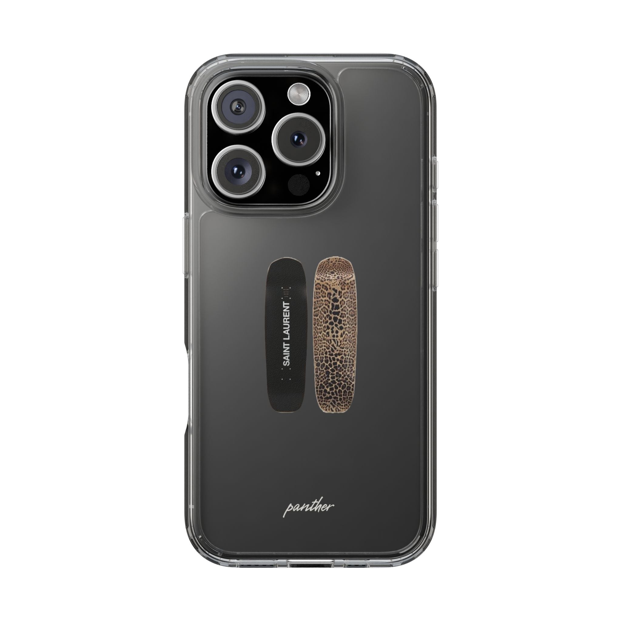 Panther Skateboard Clear Case