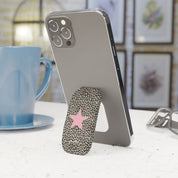 Leopard Star Phone Click-On Grip