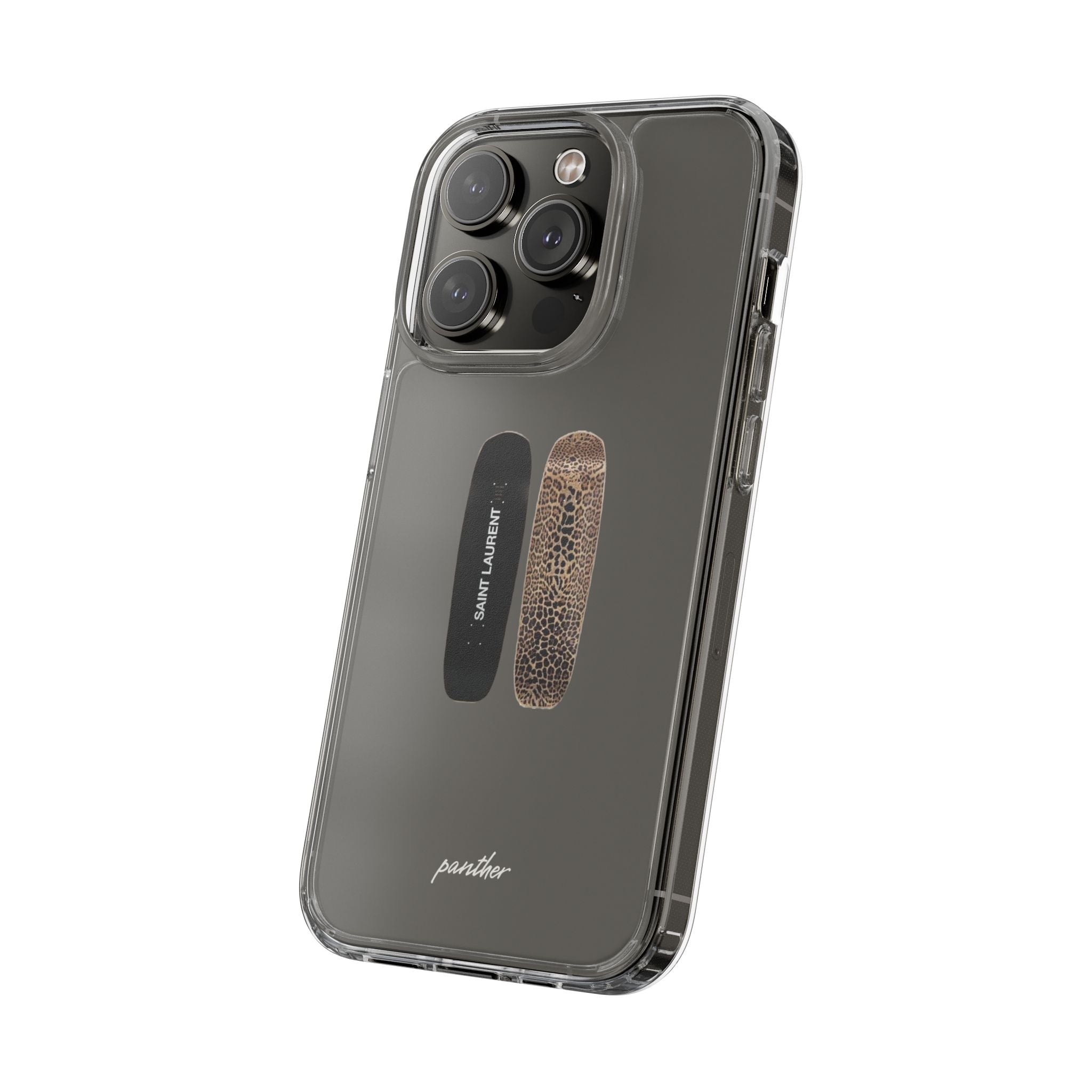 Panther Skateboard Clear Case