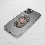 Leopard Star Phone Click-On Grip