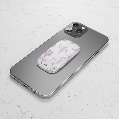 Lavender Botanica Phone Click-On Grip