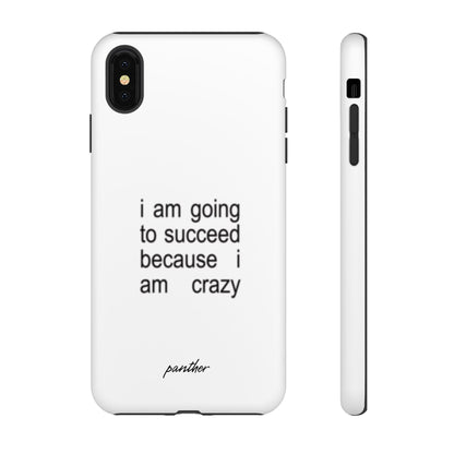 I Am Going To Succeed Because I Am Crazy