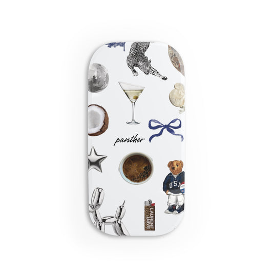 Navy Glam Phone Click-On Grip