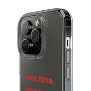 “Own Lane. Own Race. Own Pace.” Clear Case