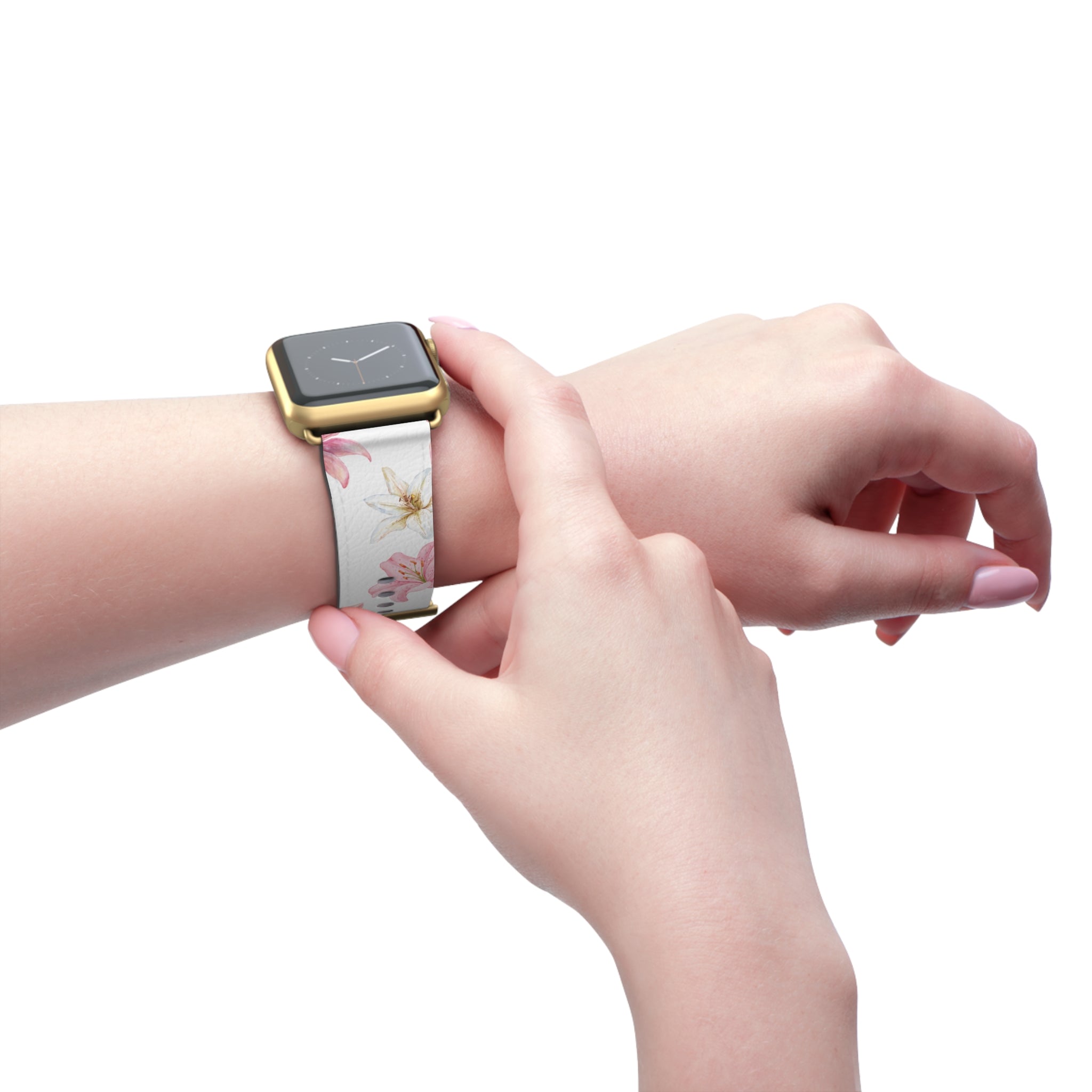 Blossom Grace (White) AppleWatch Band