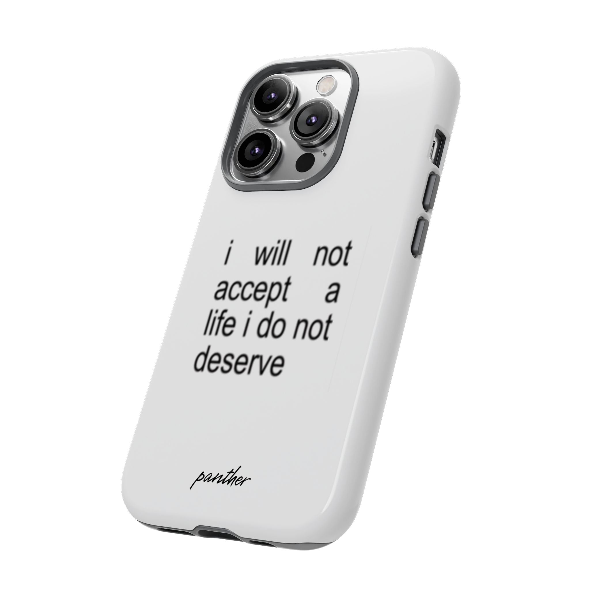 I Will Not Accept A Life I Do Not Deserve