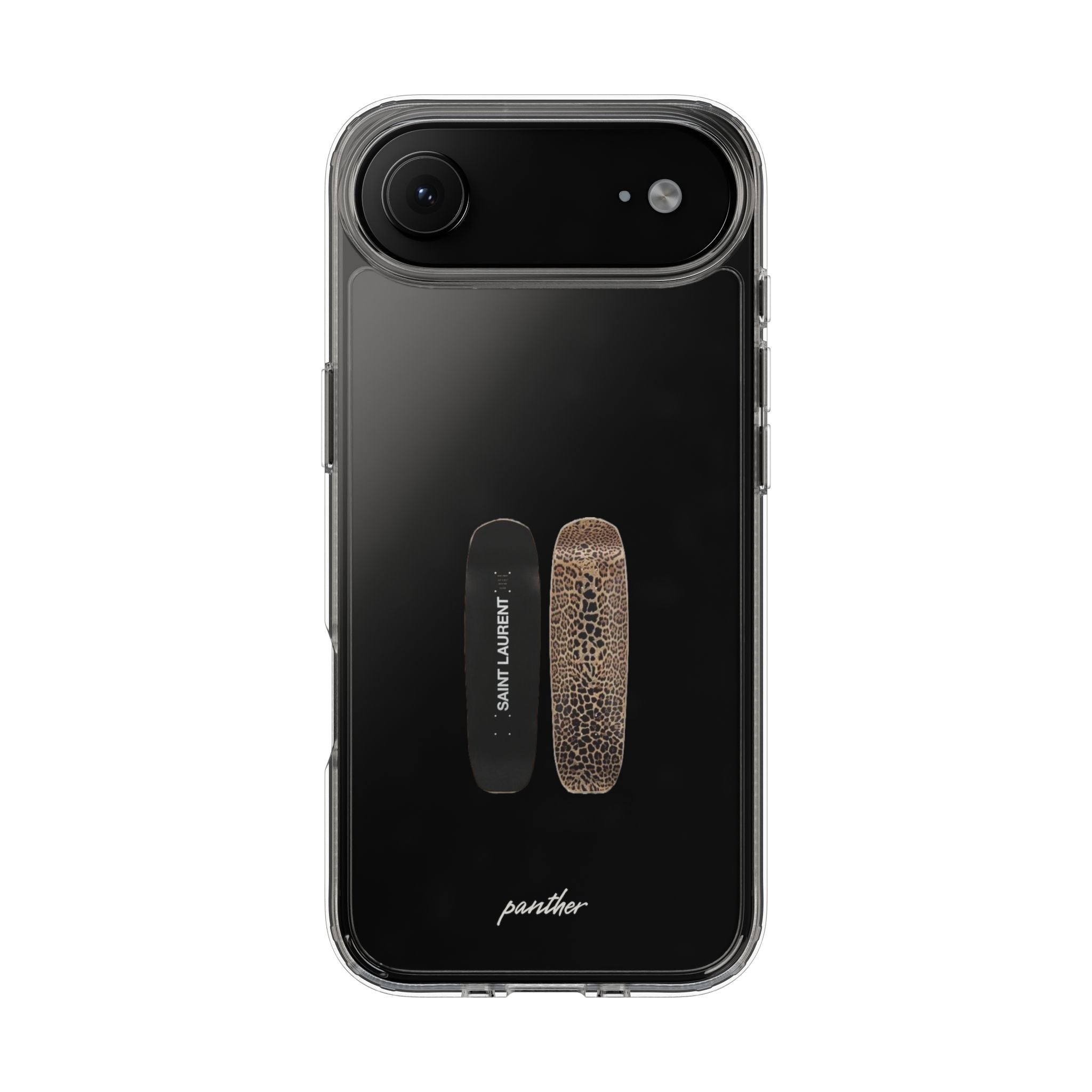 Panther Skateboard Clear Case