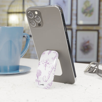 Lavender Botanica Phone Click-On Grip