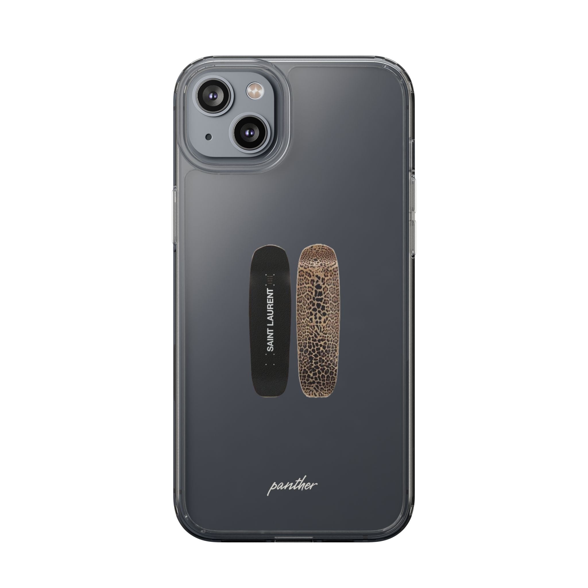 Panther Skateboard Clear Case