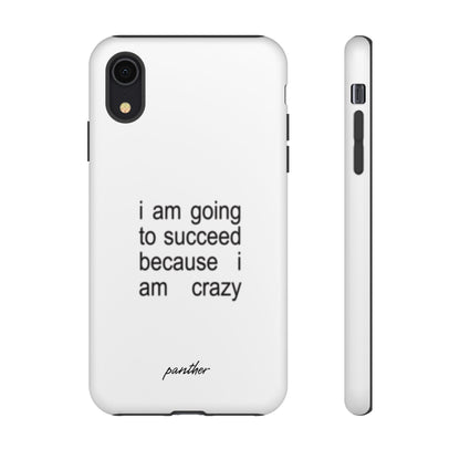 I Am Going To Succeed Because I Am Crazy