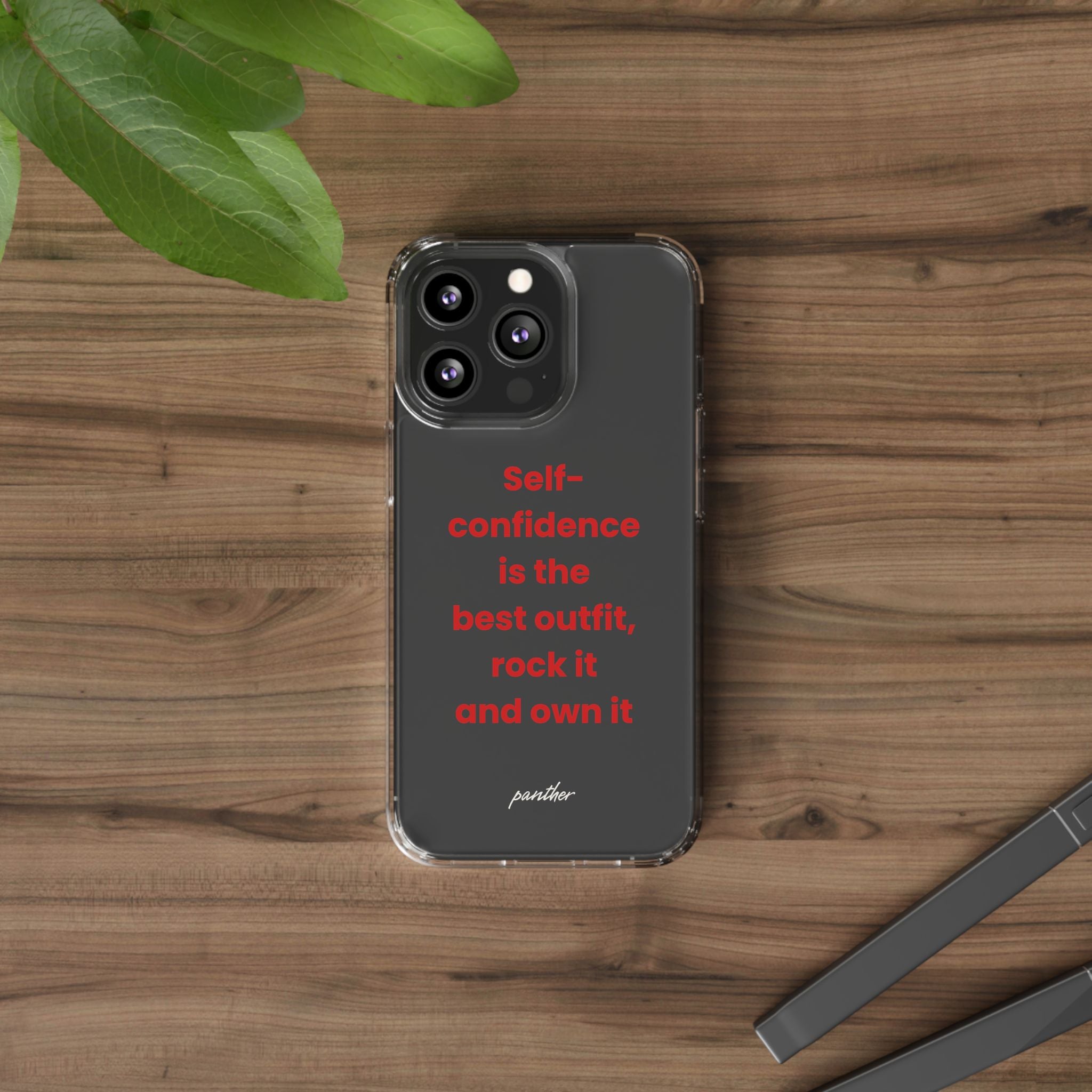 “ Self- confidence is the best outfit, rock it and own it” Clear Case