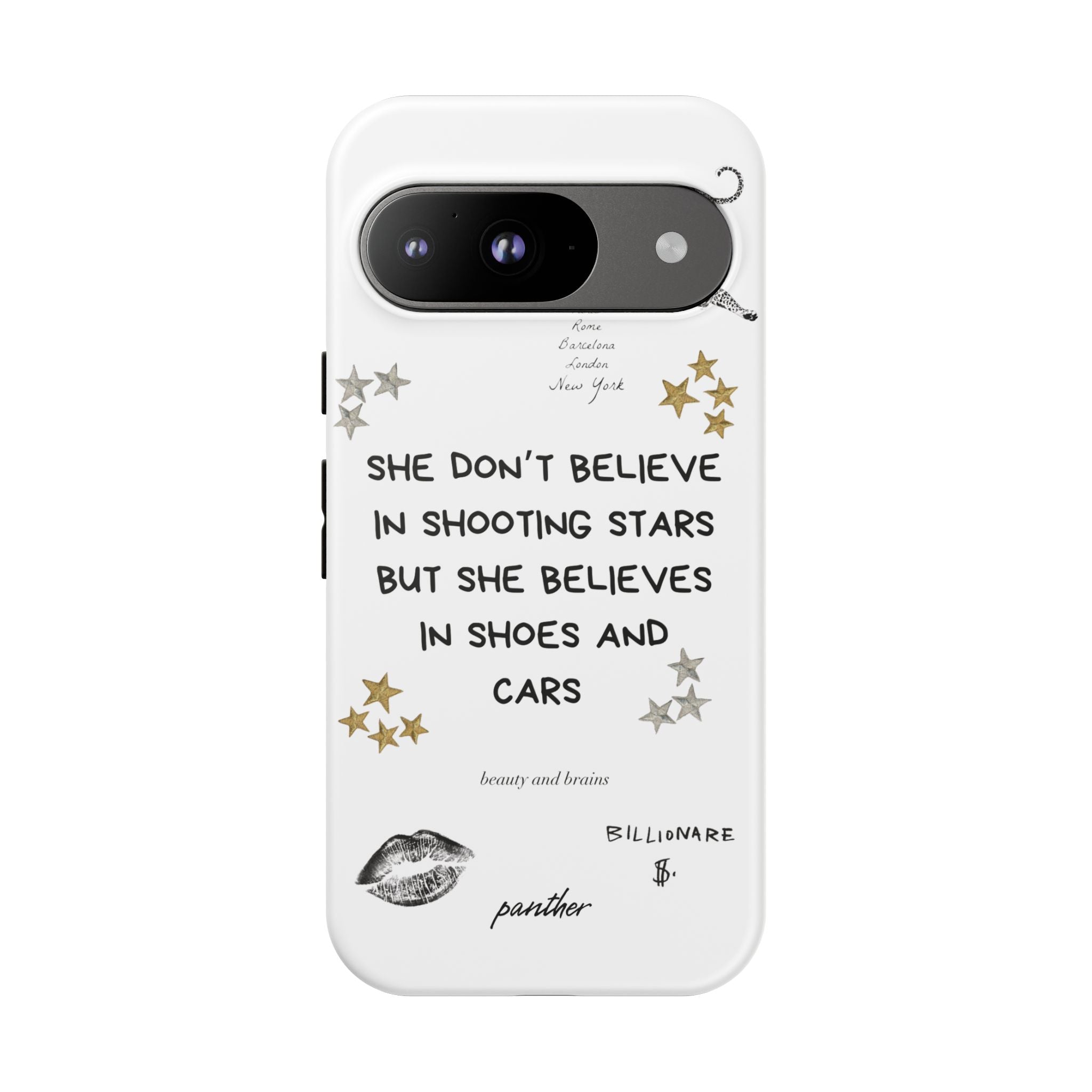 “She don’t believe in shooting stars”