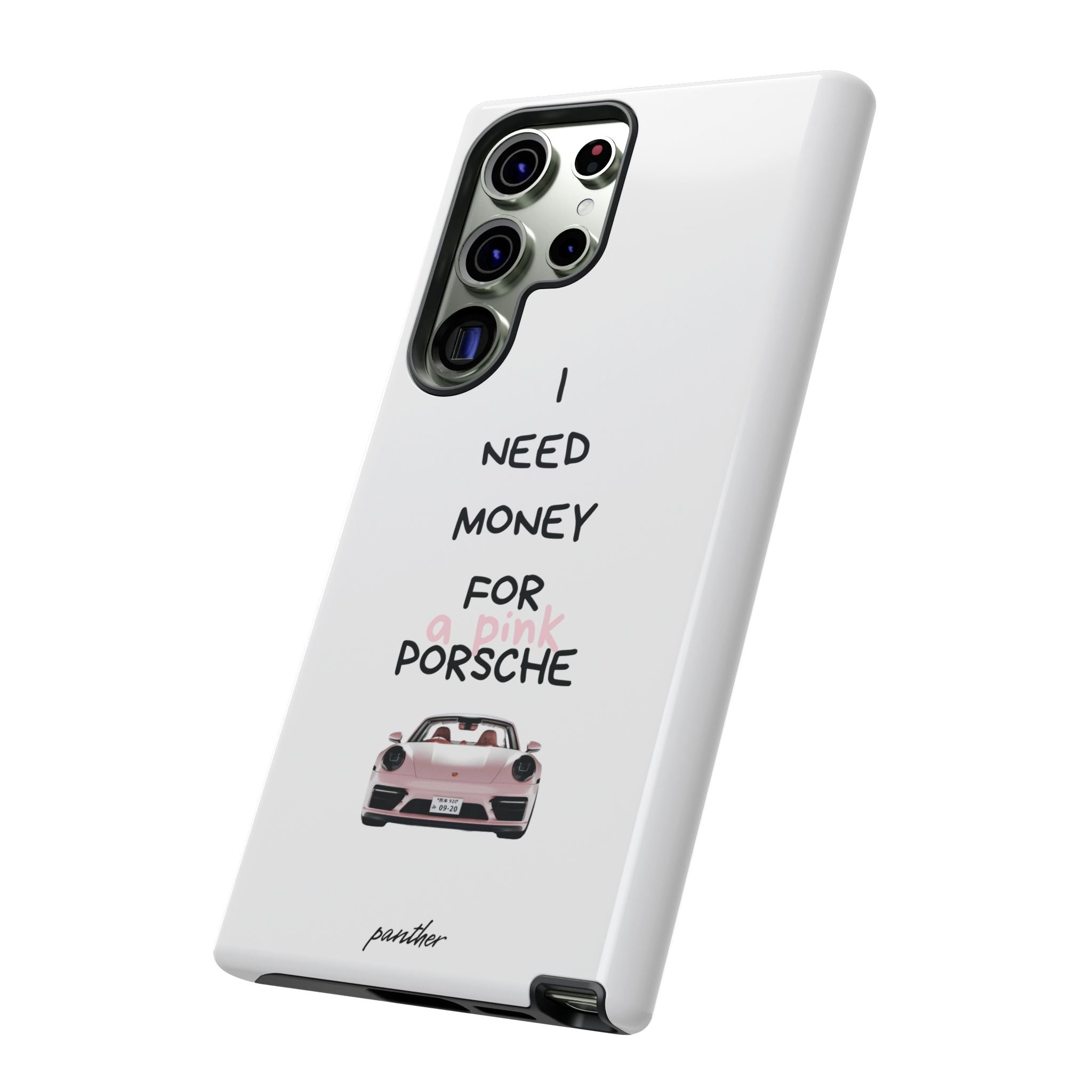 I Need Money For A Pink Porsche (White)