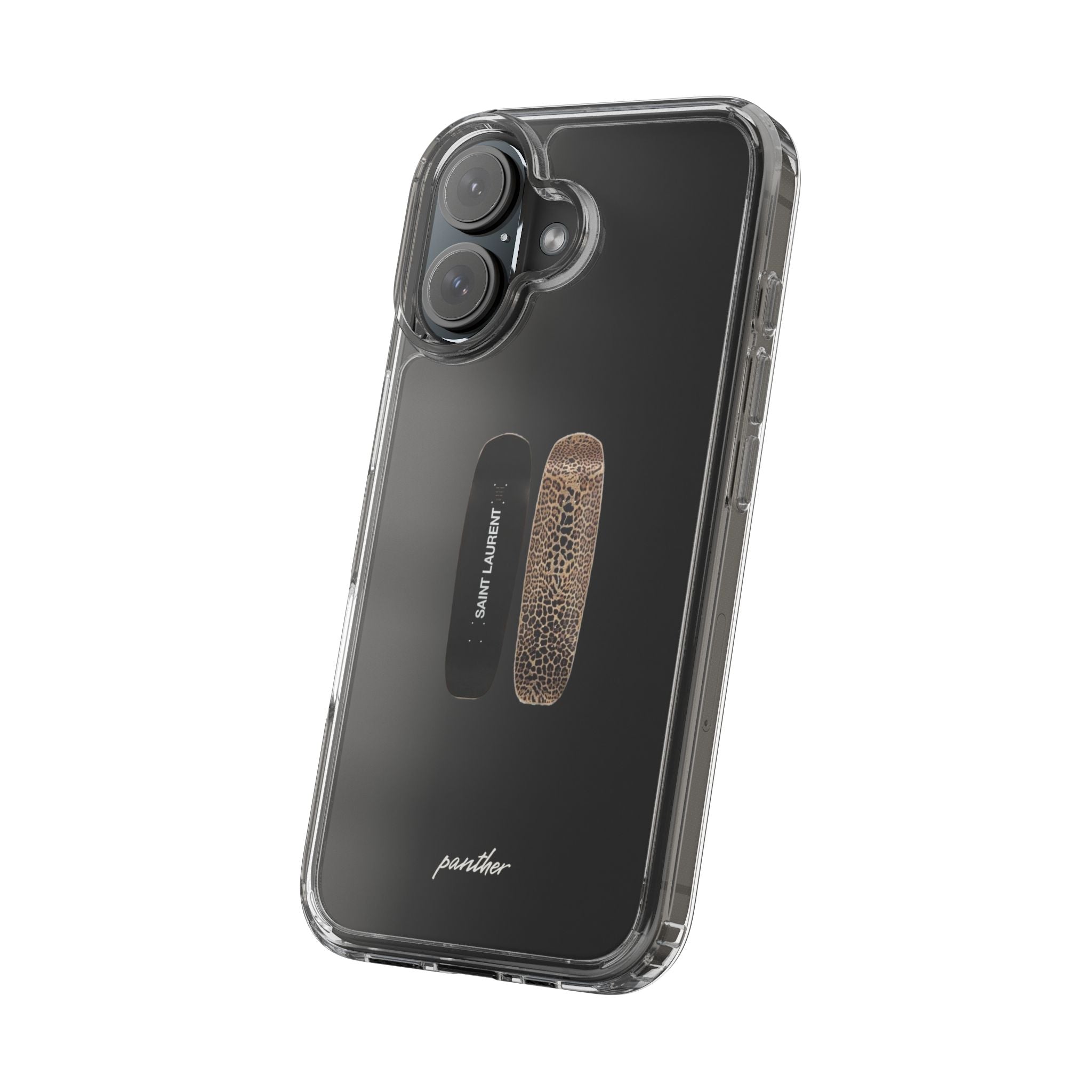 Panther Skateboard Clear Case