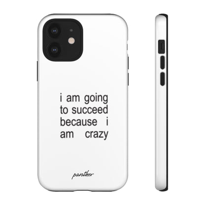 I Am Going To Succeed Because I Am Crazy