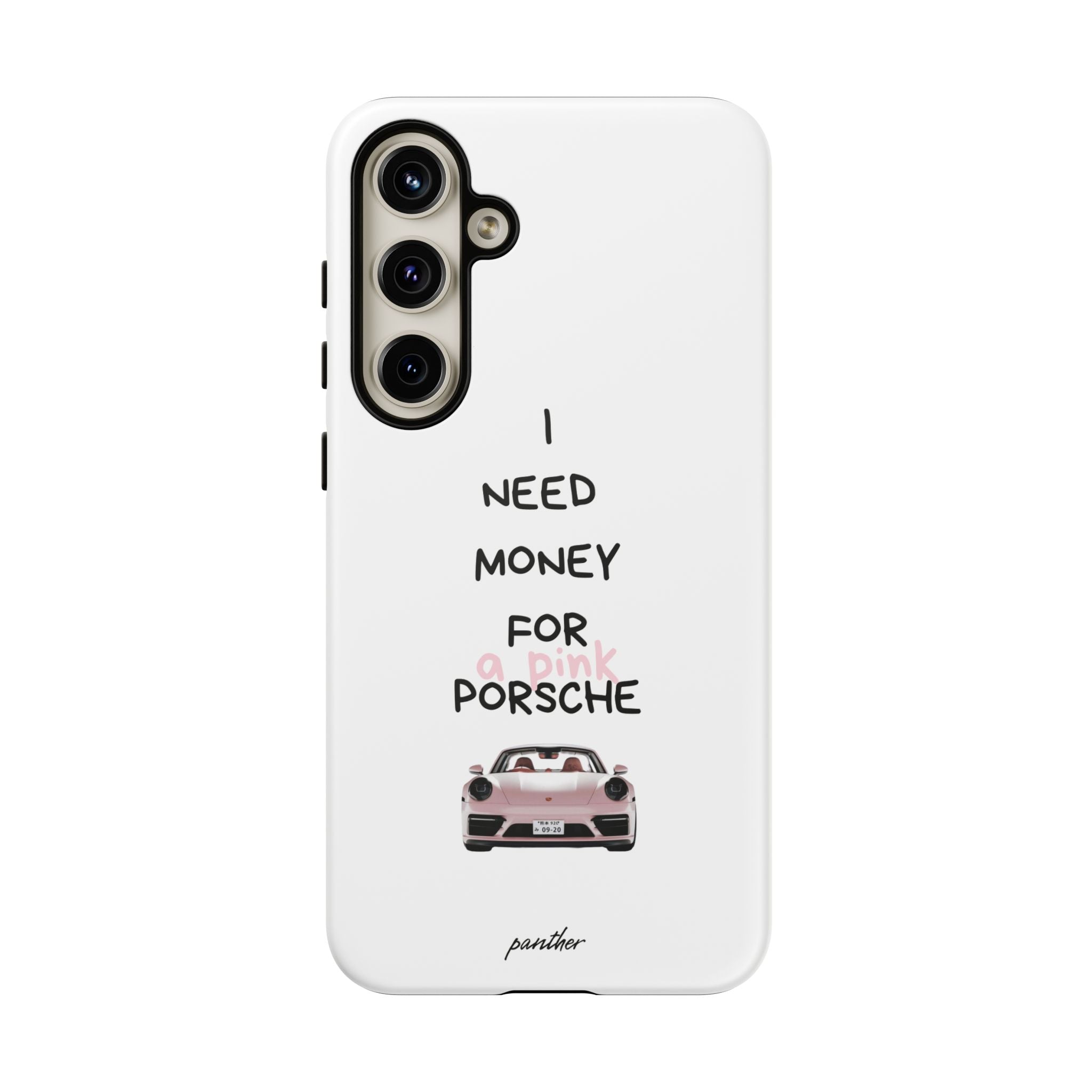 I Need Money For A Pink Porsche (White)