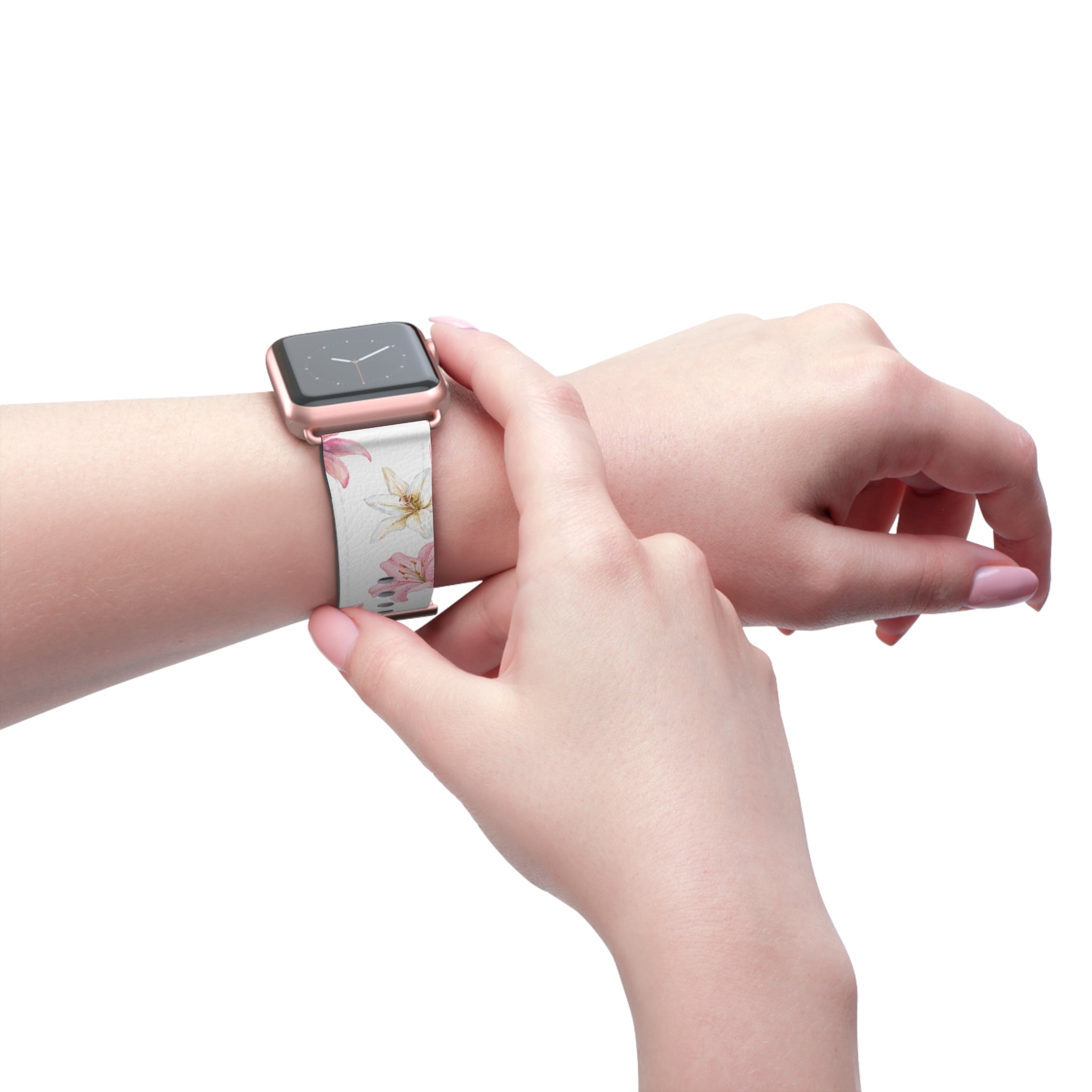 Blossom Grace (White) AppleWatch Band