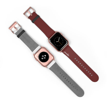 Burgundy AppleWatch Band