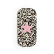 Leopard Star Phone Click-On Grip