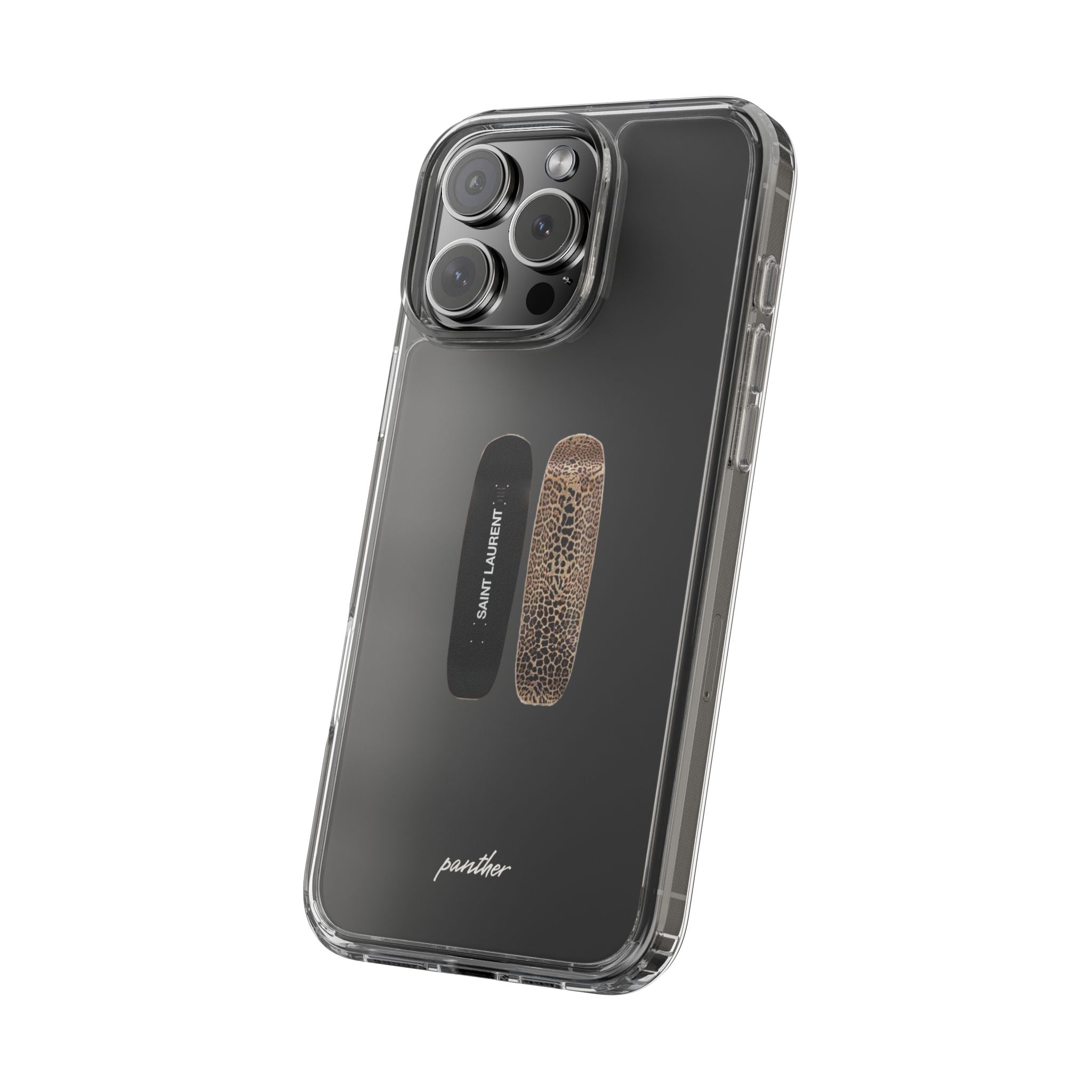 Panther Skateboard Clear Case