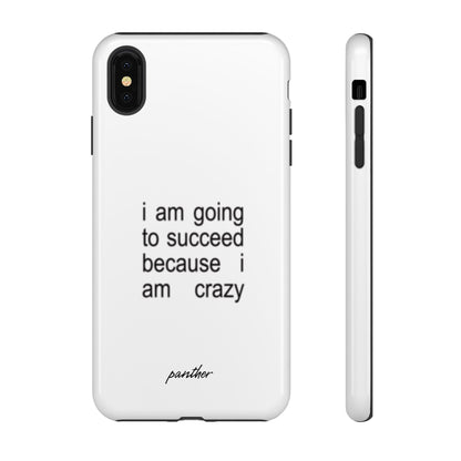 I Am Going To Succeed Because I Am Crazy