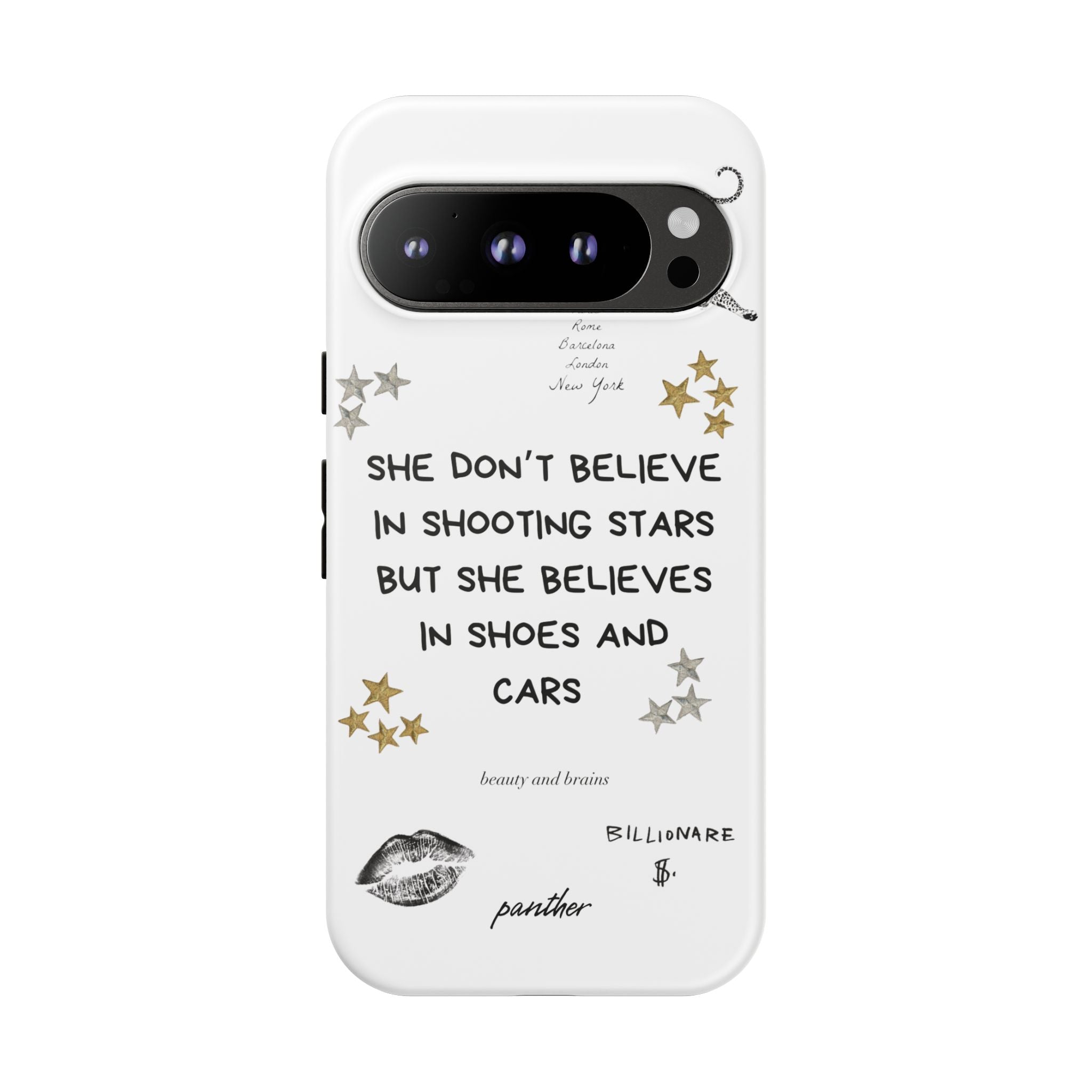 “She don’t believe in shooting stars”